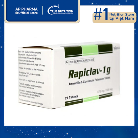  Thuốc Rapiclav 1g Là Thuốc Gì? Thông Tin Thuốc, Lưu Ý Cách Sử Dụng 