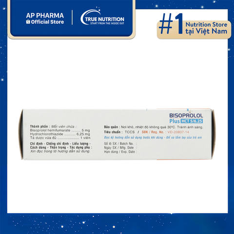  Thuốc SaviPharma SaviProlol Plus HCT 5/6.25mg 
