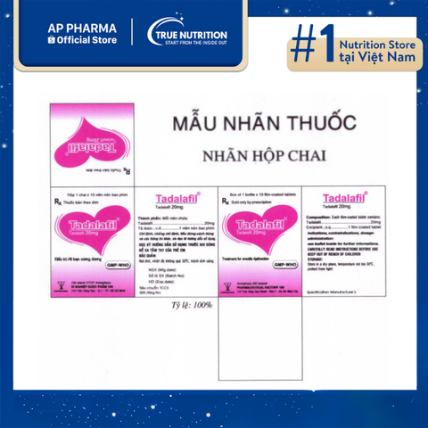  Thuốc Tadalafil 20mg Armephaco Dùng Cho Bệnh Nào? Thông Tin Thuốc 