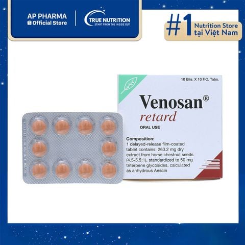  Thuốc Venosan Retard Giá Bao Nhiêu? Là Thuốc Gì? Có Tác Dụng Gì? 
