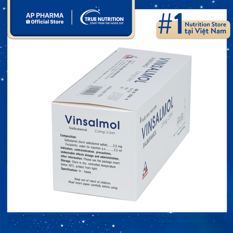  Thuốc Vinsalmol 2.5mg/2.5ml Có Tác Dụng Gì? Thông Tin Thuốc, Cách Dùng 