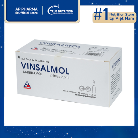  Thuốc Vinsalmol 2.5mg/2.5ml Có Tác Dụng Gì? Thông Tin Thuốc, Cách Dùng 