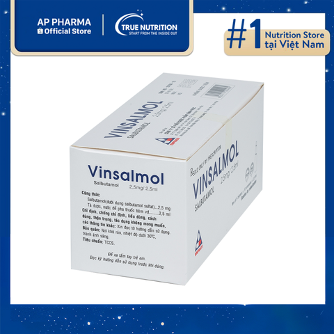  Thuốc Vinsalmol 2.5mg/2.5ml Có Tác Dụng Gì? Thông Tin Thuốc, Cách Dùng 