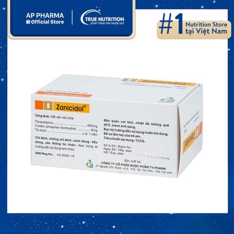  Thuốc Zanicidol 500mg Trị Bệnh Gì? Có Tác Dụng Gì? Giá Bao Nhiêu? 