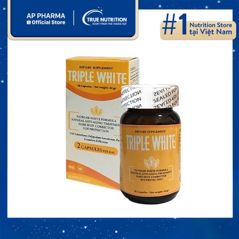  Triple White Dietary Supplement 50 Capsule Made In Usa Có Tốt Không? 
