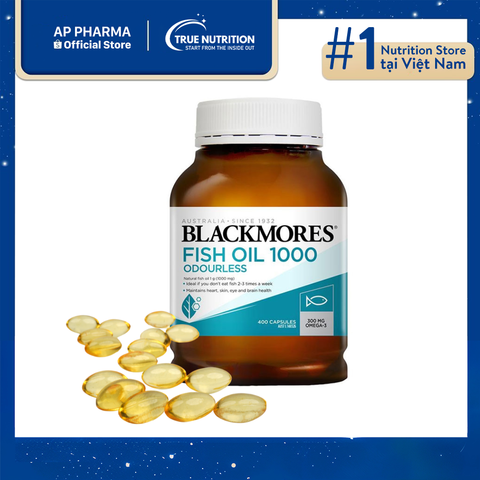  Dầu Cá Blackmores Odourless Fish Oil có tốt không? Thành phần, tác dụng 