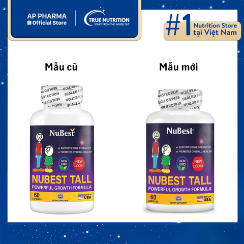  Viên Uống Tăng Chiều Cao Của Mỹ Nubest Tall: Tăng Chiều Cao Nhanh Chóng Và An Toàn 