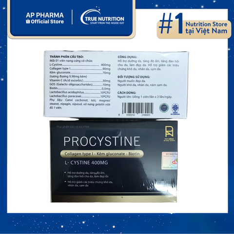  Viên Uống Ngừa Mụn Sáng Da Procystine – Giải Pháp Dưỡng Da Sáng Mịn 
