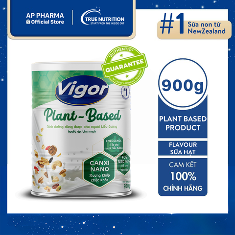 Sản phẩm thực phẩm bổ sung Vigor Plant Based Hộp 900g, Bổ Sung Dinh Dưỡng Từ Các Loại Hạt