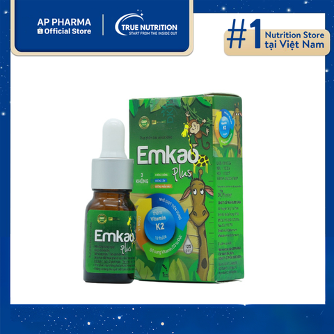  Vitamin D3 K2 Emkao Plus - Hỗ Trợ Phát Triển Xương Răng Chắc Khỏe 