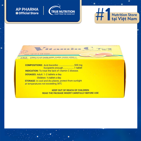  Thuốc Vitamin C Tw3 500mg: Có Tác Dụng Gì? thành phần công dụng và cách dùng 