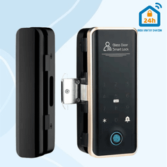 Khóa điện tử cửa kính OLOK G505 (Vân tay - Thẻ từ - Mã số - App)