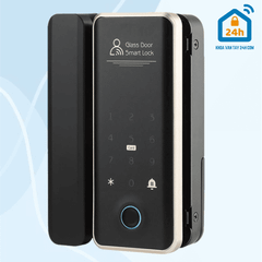 Khóa điện tử cửa kính OLOK G505 (Vân tay - Thẻ từ - Mã số - App)