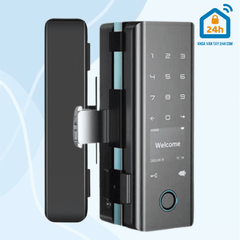 Khóa điện tử cửa kính OLOK G506 (Vân tay - Thẻ từ - Mã số - App)