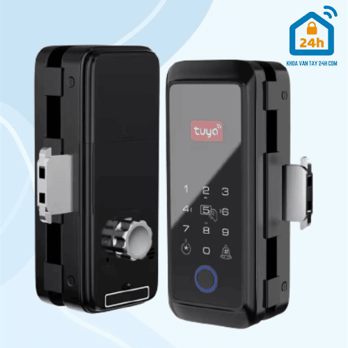Khóa điện tử cửa kính OLOK G508 (Vân tay - Thẻ từ - Mã số - App)