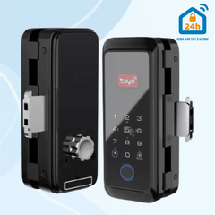 Khóa điện tử cửa kính OLOK G508 (Vân tay - Thẻ từ - Mã số - App)