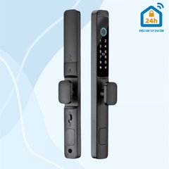 Khóa điện tử OLOK GA215 (Vân tay - Thẻ từ - Mã số - App)