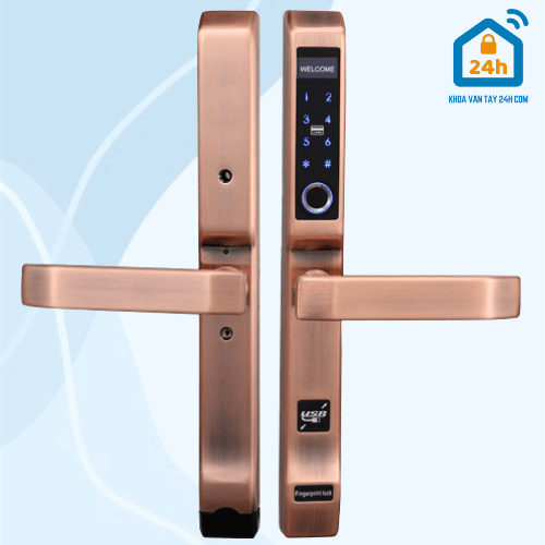 Khóa điện tử OLOK H2910 (Vân tay - Thẻ từ - Mã số - App)