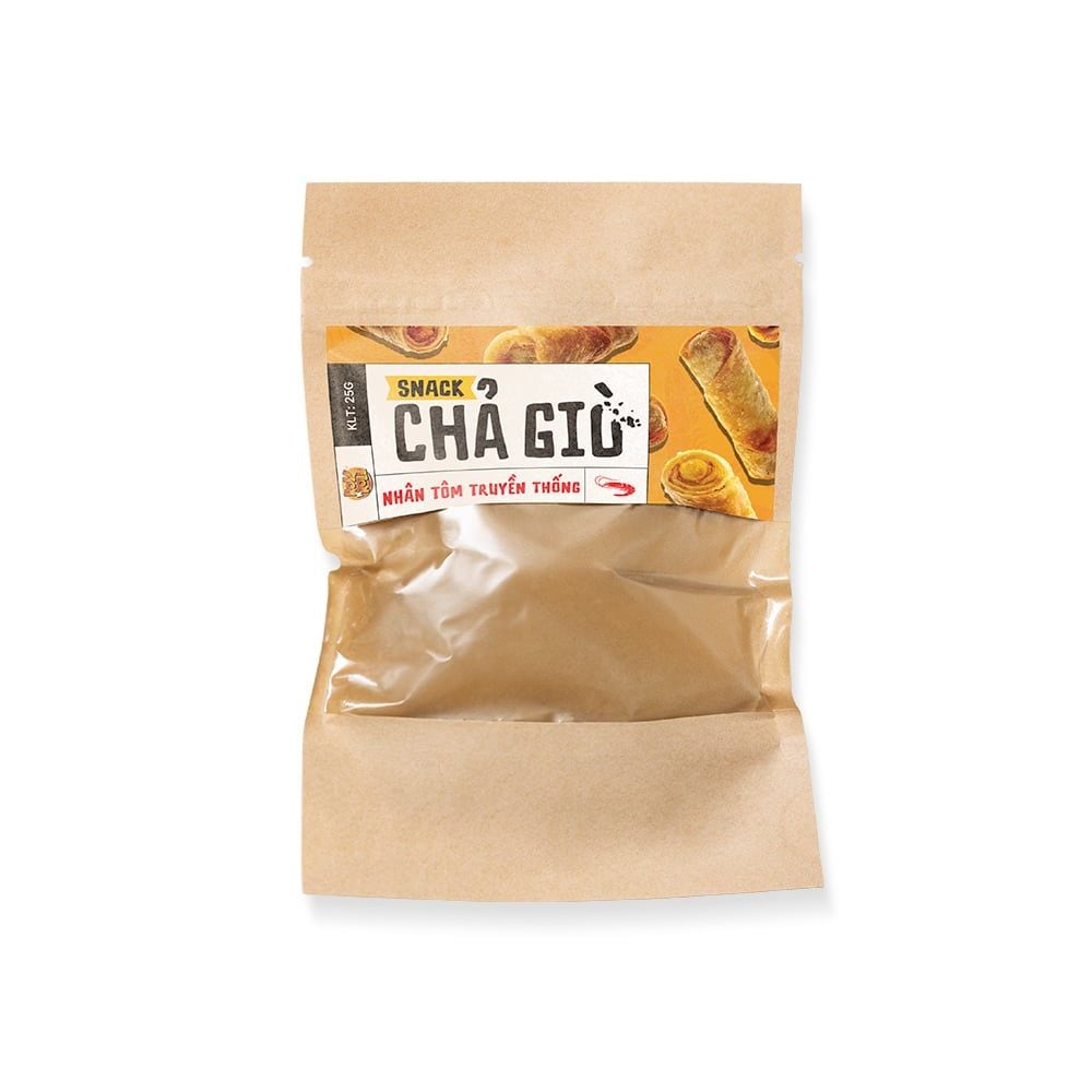  SNACK CHẢ GIÒ TÔM TRUYỀN THỐNG 25G 
