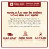 Nước Mắm Phú Quốc Hồng Hoa 40 độ đạm 200ml, Nước Mắm Nhĩ Cá Cơm Truyền Thống