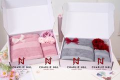 Set 2 khăn quà tặng Charlie- Lavie En Rose 01