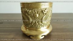 Phụ Kiện Đồng Vàng - Màu Vàng Mộc - Bát Hương 18