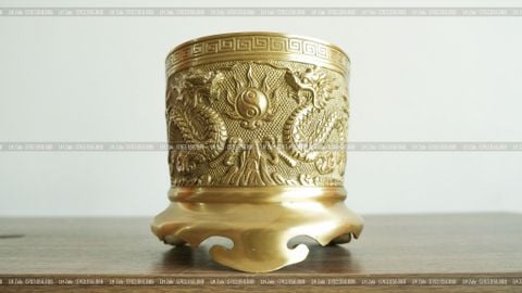 Phụ Kiện Đồng Vàng - Màu Vàng Mộc - Bát Hương 14