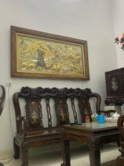 Tranh Cội Nguồn Quê Hương Kích Thước 170 x 90- Đồng Vàng, Dát Vàng - Khung Gỗ Sồi Nga