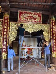 Cửa Võng Bằng Đồng Vàng Dát Vàng