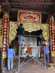 Cửa Võng Bằng Đồng Vàng Dát Vàng