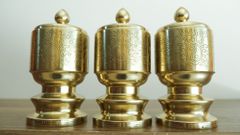 Bộ Ngũ Sự Bằng Đồng Cát Tút  Song Long Chầu Nguyệt Cao 60 Catut + Bộ Ba Đài 10 Catut