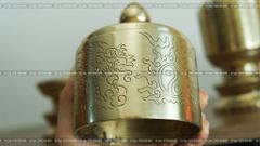 Phụ Kiện Đúc Thủ Công Ba Đài 10 Catut Ám Hoa Văn