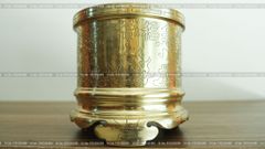 Phụ Kiện Đúc Thủ Công Bát Hương 18 Catut Ám Hoa Văn