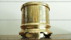 Phụ Kiện Đúc Thủ Công Bát Hương 20 Catut Ám Hoa Văn