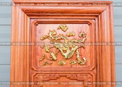 Tranh Thờ Cửu Huyền Thất Tổ Gỗ Hương Đá Kích Thước 107*107 Cm