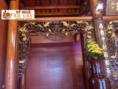 Cửa Võng Gỗ Tứ Linh Gỗ Hương Đá