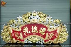 Cuốn Thư Câu Đối Đồng Vàng Sơn Son Thếp Vàng Kích Thước Cuốn Thư 155*80 - Câu Đối Ôm Cột 155*24.5