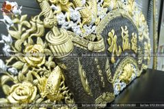 Cuốn Thư Câu Đối Đồng Vàng Giả Cổ Kích Thước Cuốn Thư 155*80 - Câu Đối Ôm Cột 155*21