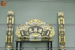 Cuốn Thư Câu Đối Đồng Vàng Giả Cổ Kích Thước Cuốn Thư 155*80 - Câu Đối Ôm Cột 155*21