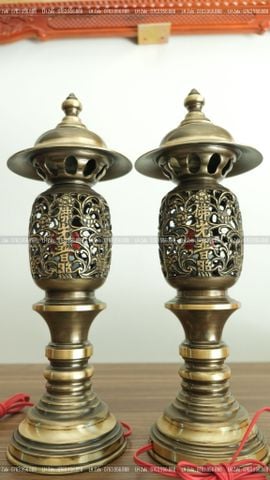 Phụ Kiện Đồng Vàng - Màu Giả Cổ - Đèn Dứa 4