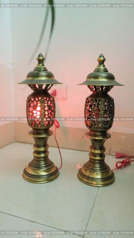 Phụ Kiện Đồng Vàng - Màu Giả Cổ - Đèn Dứa 2