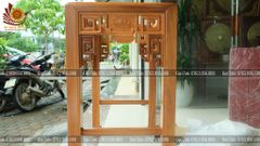 Bàn Thờ Đứng Gỗ Gõ Đỏ Kích Thước Cao 125, Sâu 69, Rộng 97 Chân 8