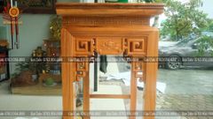 Bàn Thờ Đứng Gỗ Gõ Đỏ Kích Thước Cao 125, Sâu 69, Rộng 97 Chân 8