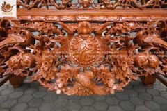 Bàn thờ đứng  - Án gian vua sập thờ gỗ kích thước 1m97 dạ tiền nguyên khối dày 10cm
