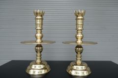 Bộ Ngũ Sự Bằng Đồng Cát Tút  Song Long Chầu Nguyệt Cao 60 Catut + Đèn Cao 45cm + Ngai Chén + Ba Đài 10+ Bát Hương DK20 + Ống Hương