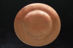 Bộ Ngũ Sự Bằng Đồng Đỏ Cao 70cm + Mâm Bồng 35cm Song Long Chầu Mặt Nguyệt Đồng Đỏ Mộc