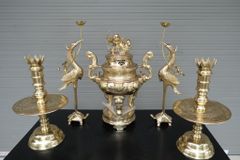 Bộ Ngũ Sự Bằng Đồng Cát Tút Hoa Sòi Cao 60 Catut