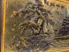 Tranh Thuận Buồm Xuôi Gió Kích Thước 170 x90  Đồng Vàng Xước Dát Giả Cổ  - Khung Sồi Trơn