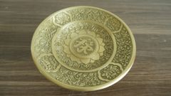 Bộ Ngũ Sự Bằng Đồng Vàng Cao 60 Rồng Vàng Mộc +Mâm bồng 30cm