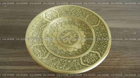 Phụ Kiện Đồng Vàng - Màu Vàng Mộc - Mâm Bồng 30